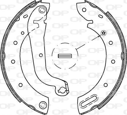 Open Parts BSA2171.00 - Jeu de mâchoires de frein cwaw.fr