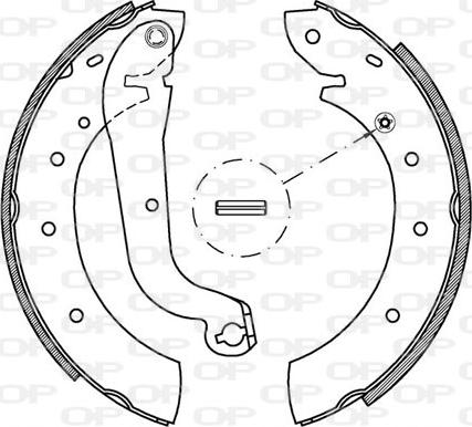 Open Parts BSA2172.00 - Jeu de mâchoires de frein cwaw.fr