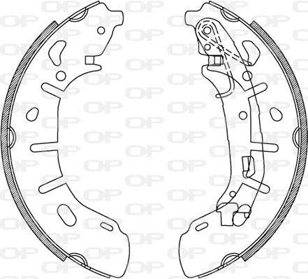 Open Parts BSA2240.00 - Jeu de mâchoires de frein cwaw.fr