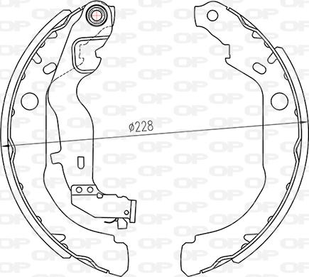 Open Parts BSA2264.00 - Jeu de mâchoires de frein cwaw.fr