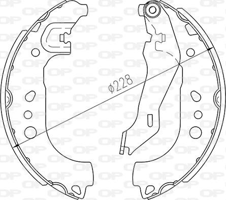 Open Parts BSA2265.00 - Jeu de mâchoires de frein cwaw.fr