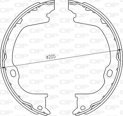 Open Parts BSA2263.00 - Jeu de mâchoires de frein cwaw.fr