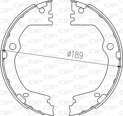 Open Parts BSA2267.00 - Jeu de mâchoires de frein cwaw.fr