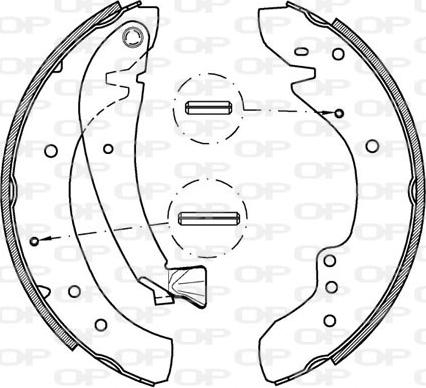 Open Parts BSA2200.00 - Jeu de mâchoires de frein cwaw.fr