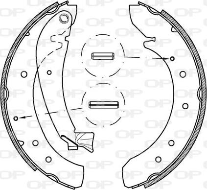 Open Parts BSA2202.00 - Jeu de mâchoires de frein cwaw.fr