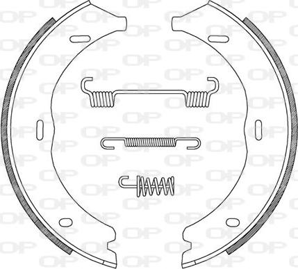 Open Parts BSA2216.00 - Jeu de mâchoires de frein cwaw.fr