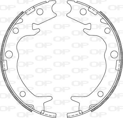 Open Parts BSA2212.00 - Jeu de mâchoires de frein cwaw.fr