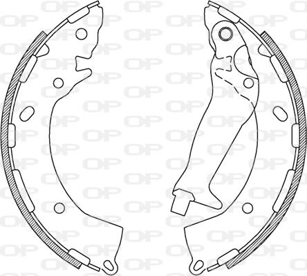 Open Parts BSA2234.00 - Jeu de mâchoires de frein cwaw.fr