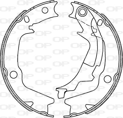 Open Parts BSA2232.00 - Jeu de mâchoires de frein cwaw.fr