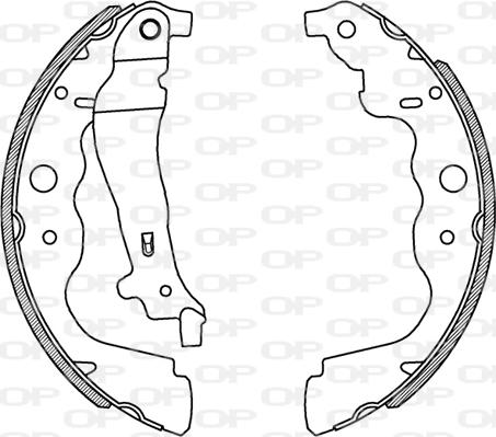 Open Parts BSA2229.00 - Jeu de mâchoires de frein cwaw.fr