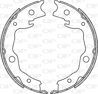 Open Parts BSA2223.00 - Jeu de mâchoires de frein cwaw.fr