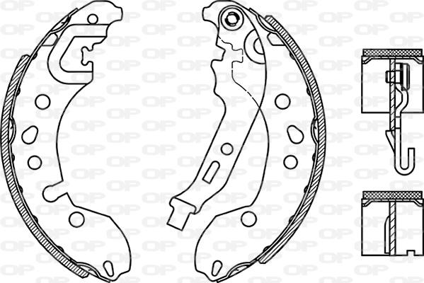 Open Parts BSA2272.00 - Jeu de mâchoires de frein cwaw.fr