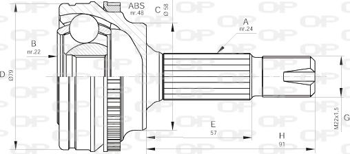 Open Parts CVJ5497.10 - Jeu de joints, arbre de transmission cwaw.fr