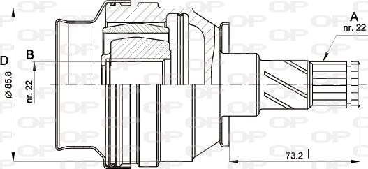 Open Parts CVJ5407.20 - Jeu de joints, arbre de transmission cwaw.fr