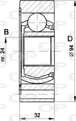 Open Parts CVJ5416.20 - Jeu de joints, arbre de transmission cwaw.fr