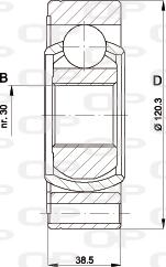 Open Parts CVJ5428.20 - Jeu de joints, arbre de transmission cwaw.fr