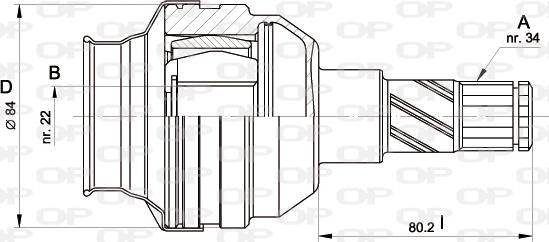 Open Parts CVJ5427.20 - Jeu de joints, arbre de transmission cwaw.fr