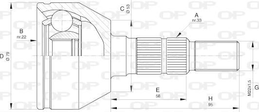 Open Parts CVJ5598.10 - Jeu de joints, arbre de transmission cwaw.fr