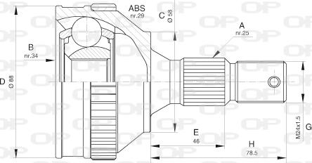 Open Parts CVJ5592.10 - Jeu de joints, arbre de transmission cwaw.fr