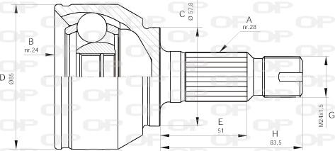 Open Parts CVJ5567.10 - Jeu de joints, arbre de transmission cwaw.fr