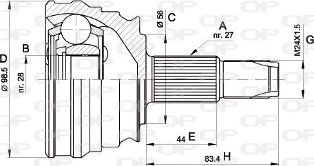 Open Parts CVJ5506.10 - Jeu de joints, arbre de transmission cwaw.fr