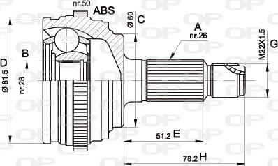 Open Parts CVJ5510.10 - Jeu de joints, arbre de transmission cwaw.fr