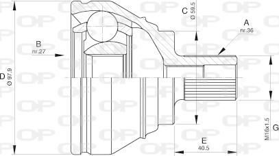 Open Parts CVJ5536.10 - Jeu de joints, arbre de transmission cwaw.fr