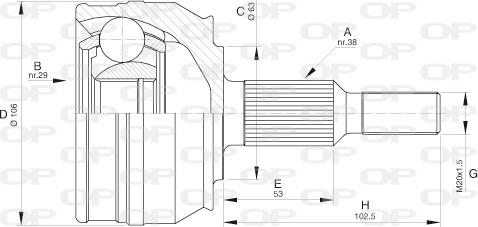 Open Parts CVJ5579.10 - Jeu de joints, arbre de transmission cwaw.fr