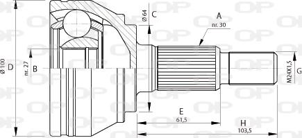 Open Parts CVJ5694.10 - Jeu de joints, arbre de transmission cwaw.fr