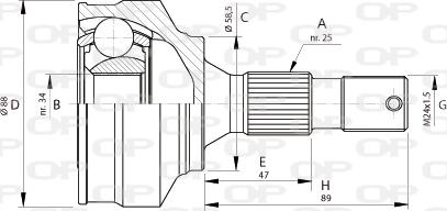 Open Parts CVJ5690.10 - Jeu de joints, arbre de transmission cwaw.fr