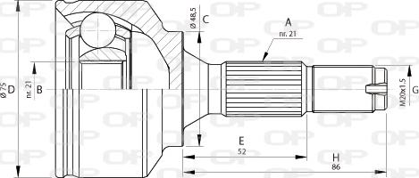 Open Parts CVJ5692.10 - Jeu de joints, arbre de transmission cwaw.fr