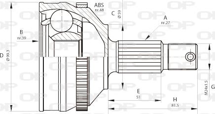 Open Parts CVJ5646.10 - Jeu de joints, arbre de transmission cwaw.fr