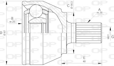 Open Parts CVJ5643.10 - Jeu de joints, arbre de transmission cwaw.fr