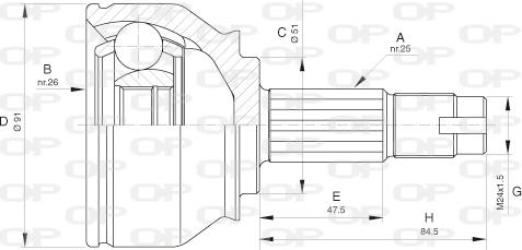 Open Parts CVJ5647.10 - Jeu de joints, arbre de transmission cwaw.fr