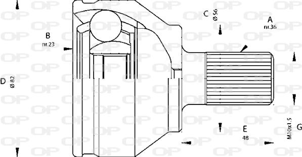 Open Parts CVJ5669.10 - Jeu de joints, arbre de transmission cwaw.fr