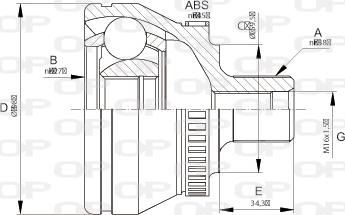 Open Parts CVJ5666.10 - Jeu de joints, arbre de transmission cwaw.fr