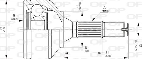 Open Parts CVJ5668.10 - Jeu de joints, arbre de transmission cwaw.fr