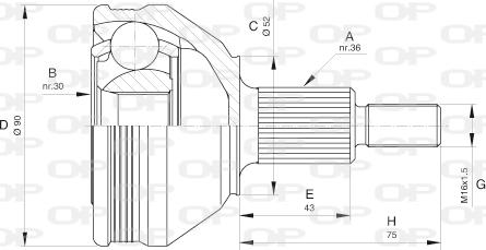 Open Parts CVJ5609.10 - Jeu de joints, arbre de transmission cwaw.fr