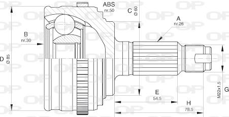 Open Parts CVJ5605.10 - Jeu de joints, arbre de transmission cwaw.fr