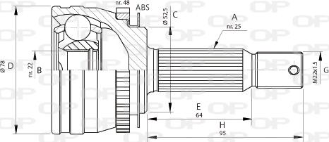 Open Parts CVJ5689.10 - Jeu de joints, arbre de transmission cwaw.fr