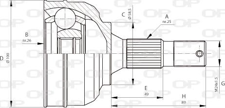 Open Parts CVJ5680.10 - Jeu de joints, arbre de transmission cwaw.fr