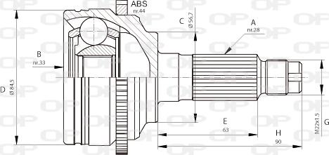 Open Parts CVJ5683.10 - Jeu de joints, arbre de transmission cwaw.fr