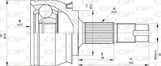 Open Parts CVJ5682.10 - Jeu de joints, arbre de transmission cwaw.fr