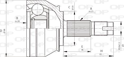 Open Parts CVJ5687.10 - Jeu de joints, arbre de transmission cwaw.fr