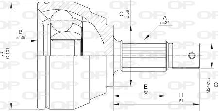 Open Parts CVJ5639.10 - Jeu de joints, arbre de transmission cwaw.fr