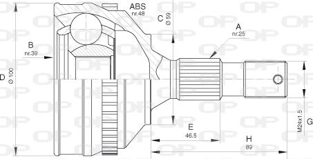 Open Parts CVJ5635.10 - Jeu de joints, arbre de transmission cwaw.fr