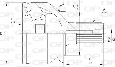 Open Parts CVJ5630.10 - Jeu de joints, arbre de transmission cwaw.fr