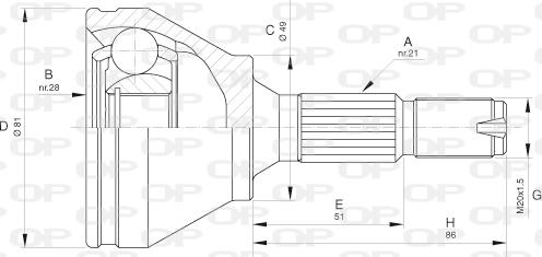 Open Parts CVJ5632.10 - Jeu de joints, arbre de transmission cwaw.fr