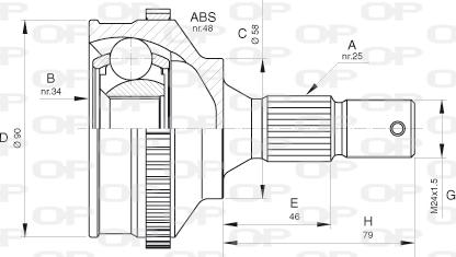 Open Parts CVJ5625.10 - Jeu de joints, arbre de transmission cwaw.fr