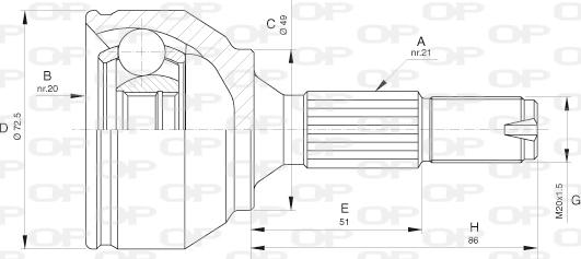 Open Parts CVJ5622.10 - Jeu de joints, arbre de transmission cwaw.fr